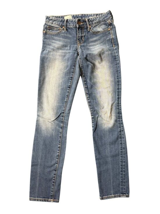 Gap 1969 Denim - Gap 1969 Real Straight Leg Distressed Jeans - Light Wash - Size 25